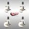 Service Caster 3 Inch 316SS Nylon Wheel Swivel 1-5/8 Inch Expanding Stem Caster Set Brake SCC SCC-SS316EX20S314-NYS-TLB-158-4 - alternate 3